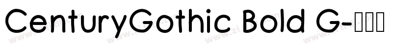 CenturyGothic Bold G字体转换